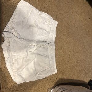 H&M Cream Elastic Waist Shorts